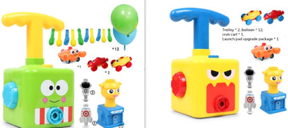 Power Balloon Launch Tower Toy Puzzle  Education Inertia Air Power Balloon Car Science Experimen Toy For Children Gift 58d47b