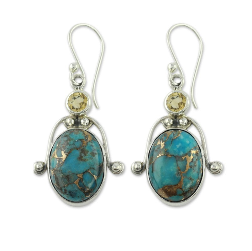 Turquoise Rhinestone Earrings European And American 58d4f67c 04a6 4c17 92b1 875b45654d78