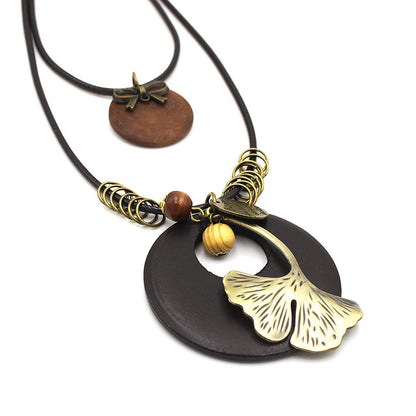 Ginkgo leaf sweater chain 59094221548917