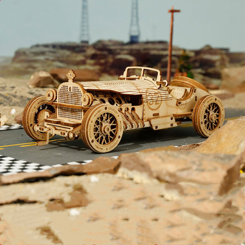 3D Wooden Puzzle Train Model DIY Wooden Train Toy Mechanical Train Model Kit Assembly Model Home Decoration Crafts - HD Wireless Product #11