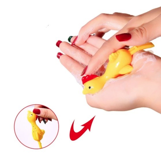 Catapult Launch Rubber Catapulted Chicken Toys Light Finger Prank Stretchy Flying Ejection Toy Slingshot Turkey Sticky 591417