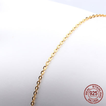 Women's Fashionable All-match Silver Flash European Chain Necklace 59176eed befe 4282 a5ef 99698cf083b8