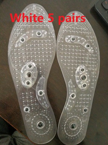Magnet Magnetic Plus Elastomer Transparent Silicone Massage Insole Health Massage Insole Magnetic Therapy Anti-fatigue 592029
