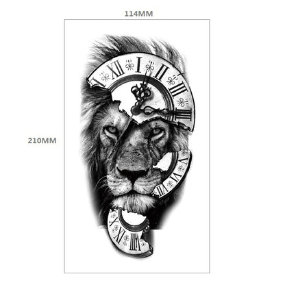 Animal Pattern Tiger Lion Half Arm Water Transfer Imitation Tattoo 5928b2c7 d3cf 47ab 9128 2612b9ff05e6