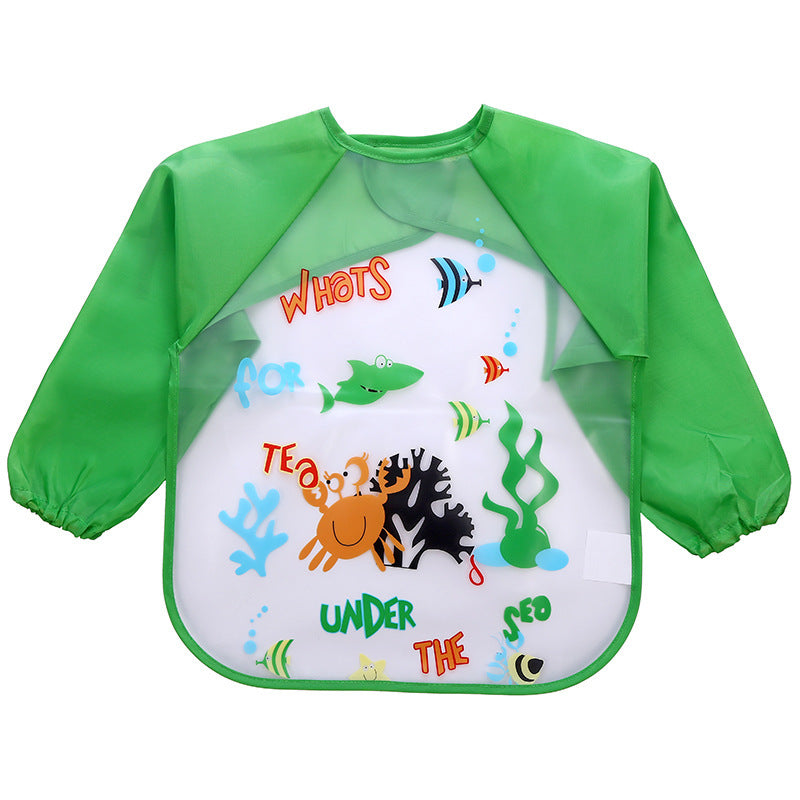 Children's Gown Long Sleeve Kids Waterproof Meal Baby Apron Painting Clothes Bib Protective Clothing 593fb041 8d08 4c2b 9f3f 