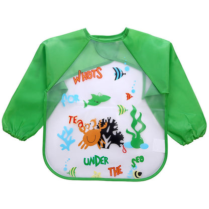 Children's Gown Long Sleeve Kids Waterproof Meal Baby Apron Painting Clothes Bib Protective Clothing 593fb041 8d08 4c2b 9f3f 