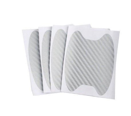 4pcs Set Of Door Stickers Carbon Fiber Scratch-resistant Car Handle Stickers - HD Wireless Product #4