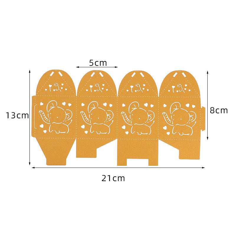 European Creative Xi Candy Box New Hollow Candy Box Small Elephant Laser Candy Box 595301f3 2c30 4452 af98 65c5678a8a50
