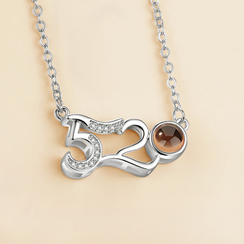 I love you 100 languages love memory projection necklace 595769531095