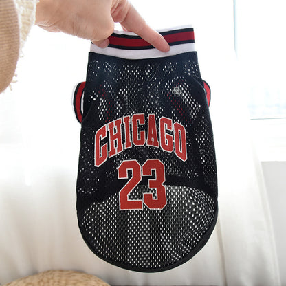 Pet Clothes Basketball Vest Large Mesh Summer Dog Clothes 596d1765 fbd6 4ee1 a22d e07bc816c110