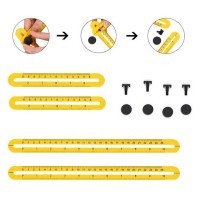 Multifunction Four Folding Measuring Ruler 597811883064