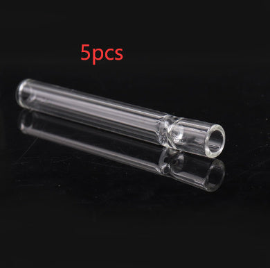 Telescopic Smoke Pipe Clear Straight Glass Suction Nozzle - 图片 11