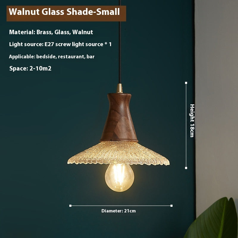 Retro Simple Restaurant And Cafe Xuan Brass Glass Chandelier 5995149d 0499 4077 a813 808f29b2889d