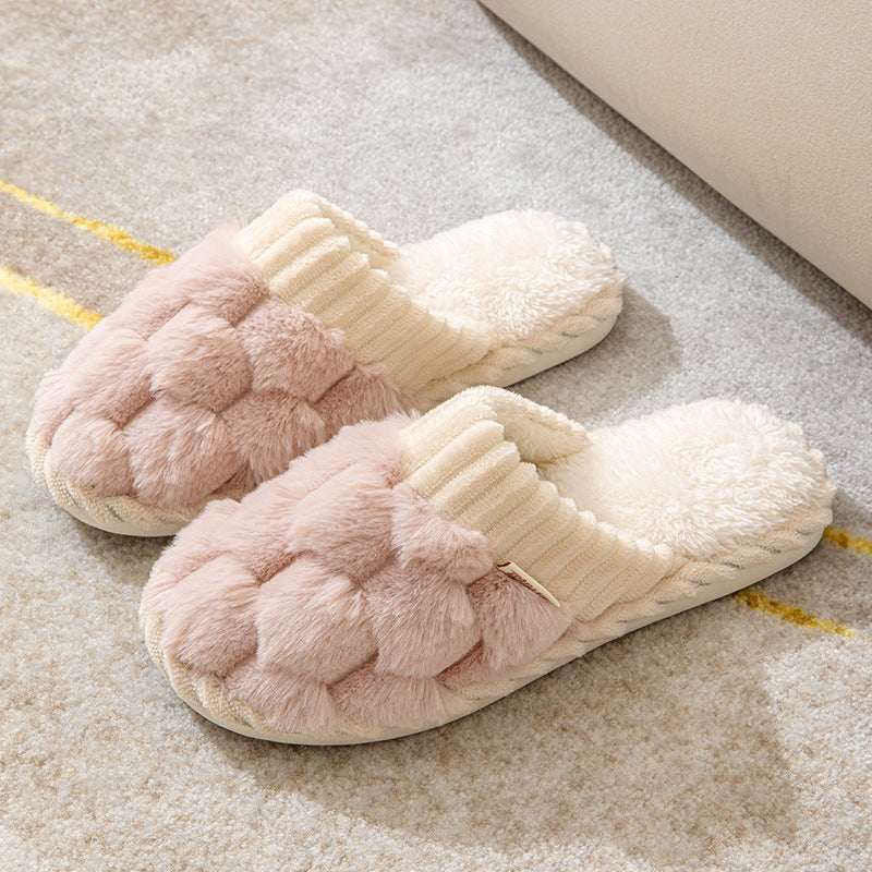 Indoor Warm Platform Couple Plush Slippers 59a0119e 0164 4366 887a aec3afaa8c22