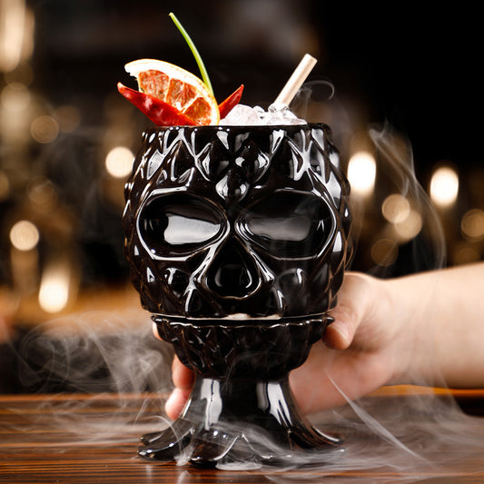Bar Personality Special Ceramic Cup Tiki Pineapple Cup Dark Octopus Hawaiian Style Molecular Cocktail Cup 59a3ba81 1e25 48ca 