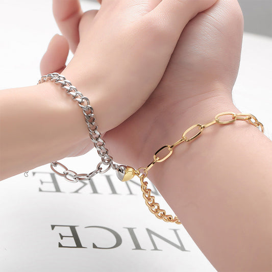 Love Magnet Attracts Stainless Steel Lovers Bracelet 59a83b28 a18d 49c8 93b2 aaddd3ba0dd2