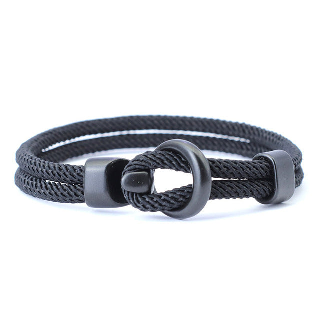 Fashion Rope Bracelet Men Double Layer Outdoor Camping 59c94a23 d16a 45b4 b4ba a97eddf9e3a6