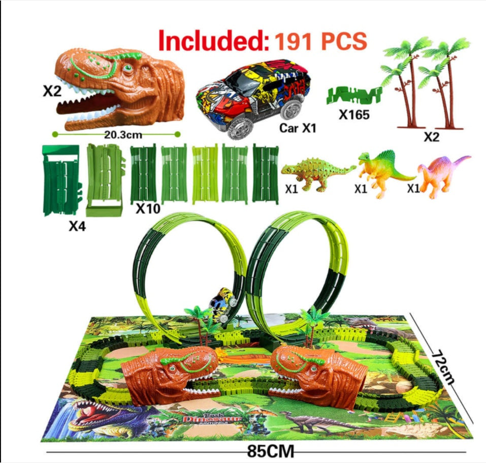 Children's Electric Assembled Track Racing Simulation Animal Tyrannosaurus Dinosaur Toy Puzzle Boy Gift 59d122a5 9c8c 4595 a9