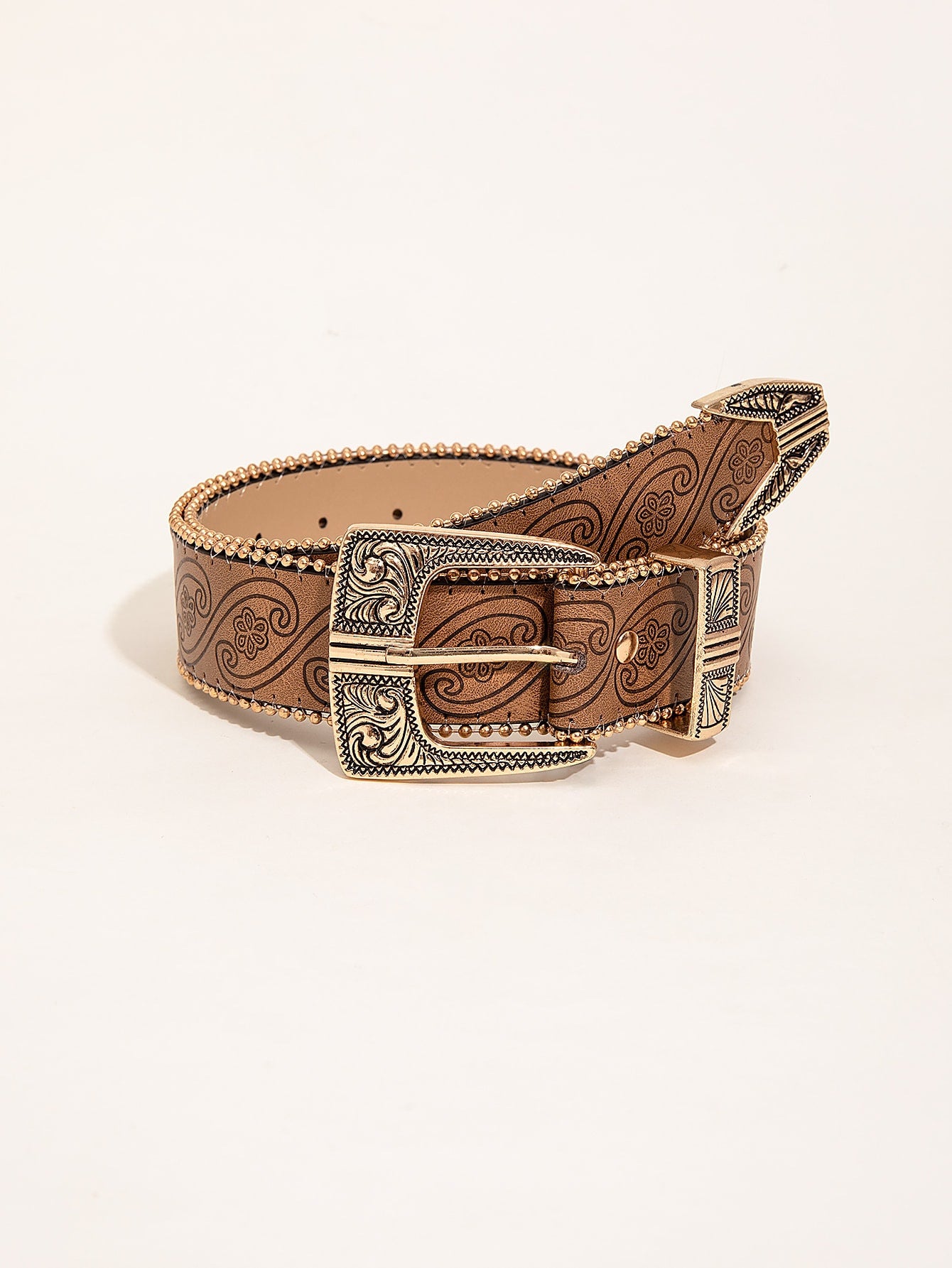 Retro Pattern PU Belt Western Style Women's Belt 59d7bed4 5acf 4d05 ab5e 85eb21b24f0c