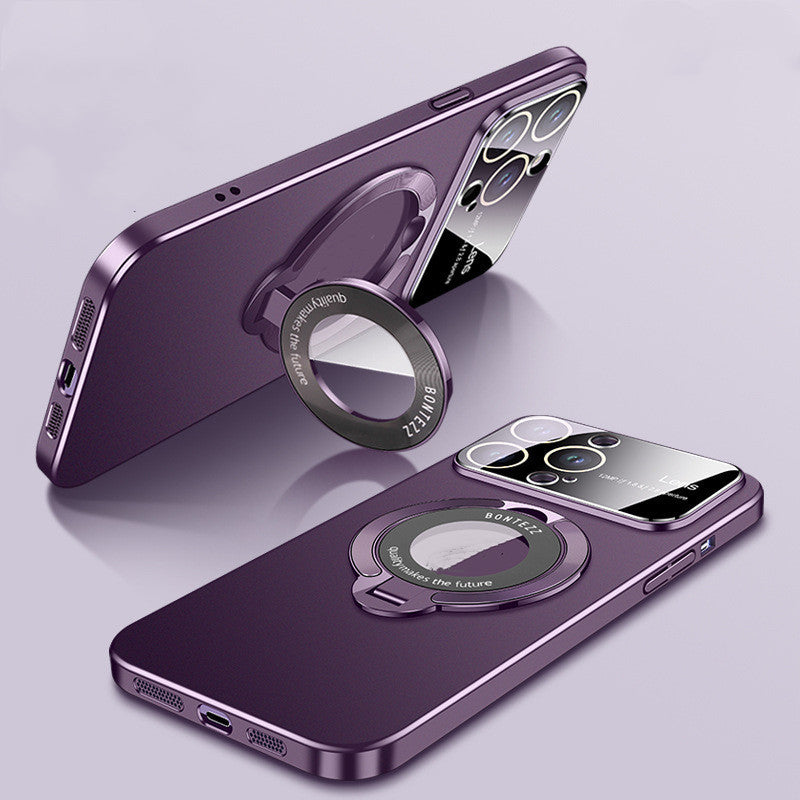 Metal Invisible Bracket Frosted Large Window Magnetic Suction Phone Case 59dffe3a 32b4 481f 908f b41e9ad79f26