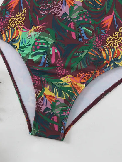 Fashion Women's Printed Triangle Sexy Swimsuit