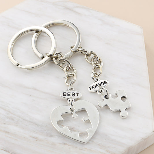 Crystal Love Puzzle Hollow Letters Accessories Geometric Simple Couple Keychain 59e8941d 87c3 425f 82ac 4957d8da8971