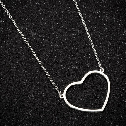 Simple Elegant Peach Heart Women's Clavicle Chain Necklace 59f4a36e 2ff6 4207 9d98 bc4e8d3fd570