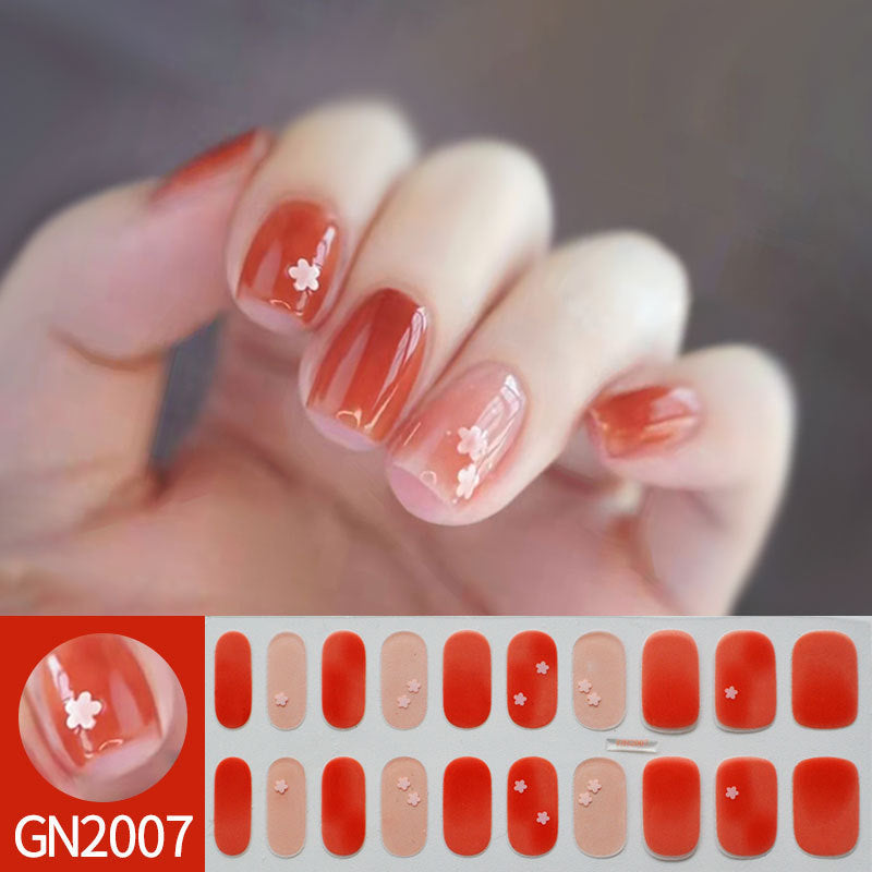 Finger Baking-free Gel Nail Stickers Simple Grid Line Nail Sticker One Piece Dropshipping 59ff91ef cc66 4b97 995c 42ff46fbc6d