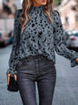 Women's Fashionable Elegant Polyester Pullover Long Sleeve Half Turtleneck Shirt 5a1e0c83 3948 463a af45 153ce6ab5bbd