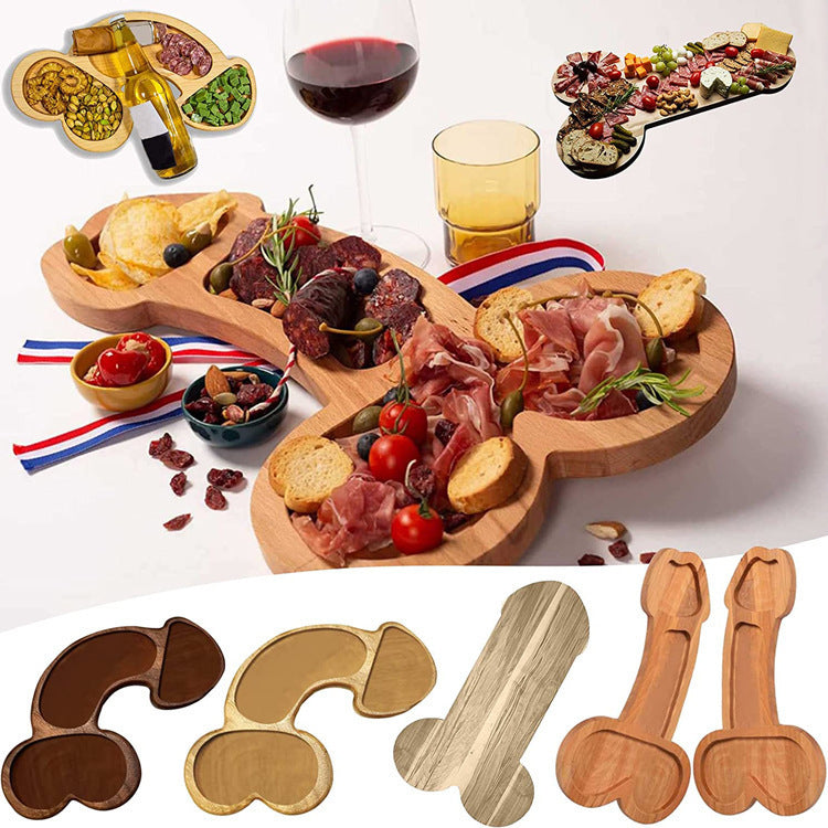 New Fruit Plate Creative Kitchen Wooden Cheese Platter 5a656a90 edc7 48bc a752 8721cbffa569