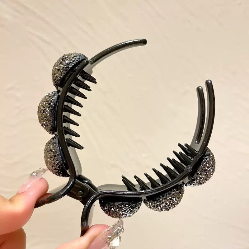 High-grade Light Luxury Butterfly Full Diamond Ponytail Bun Temperament Grip 5a76a0d6 fbc2 402c 8434 064079fd2f06