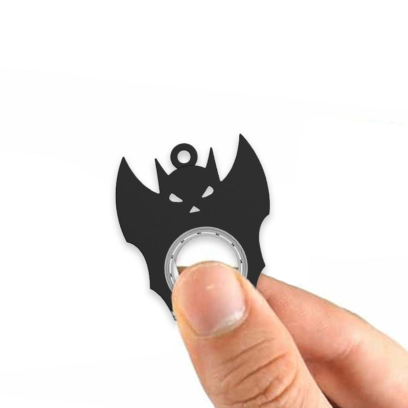 Halloween Creative Fidget Spinner Toy Bat Demon Ghost Keychain Hand Spinner Anti-Anxiety Toy Relieves Stress Bottle Opener Ki