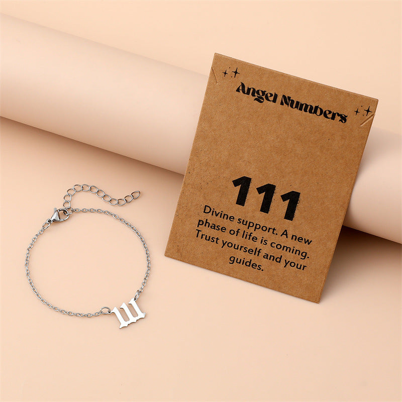 Creative Stainless Steel Angel Digital Bracelet For Women 5a92ef60 09a0 440b 9d28 ae6a821ab10a