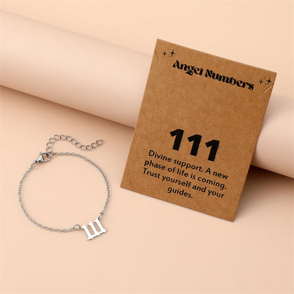 Creative Stainless Steel Angel Digital Bracelet For Women 5a92ef60 09a0 440b 9d28 ae6a821ab10a