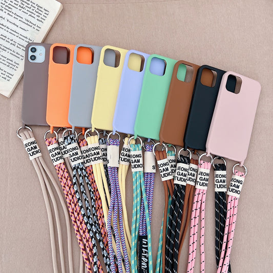 Long Diagonal Lanyard Liquid Silicone Phone Case 5a941a28 9c64 4e33 b0d6 ad6fc129c9c5