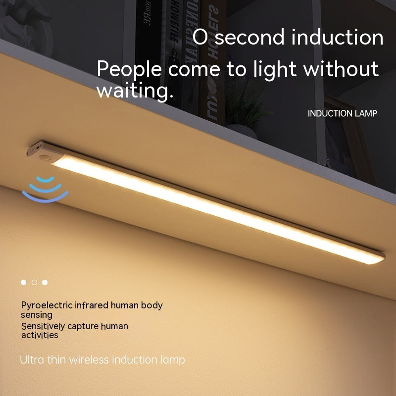 Smart Infrared Sensor Lamp Wireless Magnetic Long Cabinet Light With Rechargeable Hallway Wardrobe 5a94afcd 58f5 40d1 a528 56
