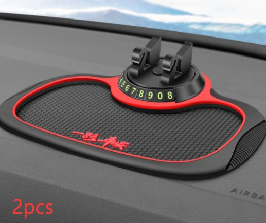 Non-Slip Car Phone Pad For 4-in-1 Car Parking Number Card Anti-Slip Mat Auto Phone Holder Sticky Anti Slide Dash Phone Mount 