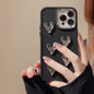 Pleated Metallic Electroplating Heart Mobile Phone Shell 5a99efe3 12e6 4372 ba9d 64e971f48389