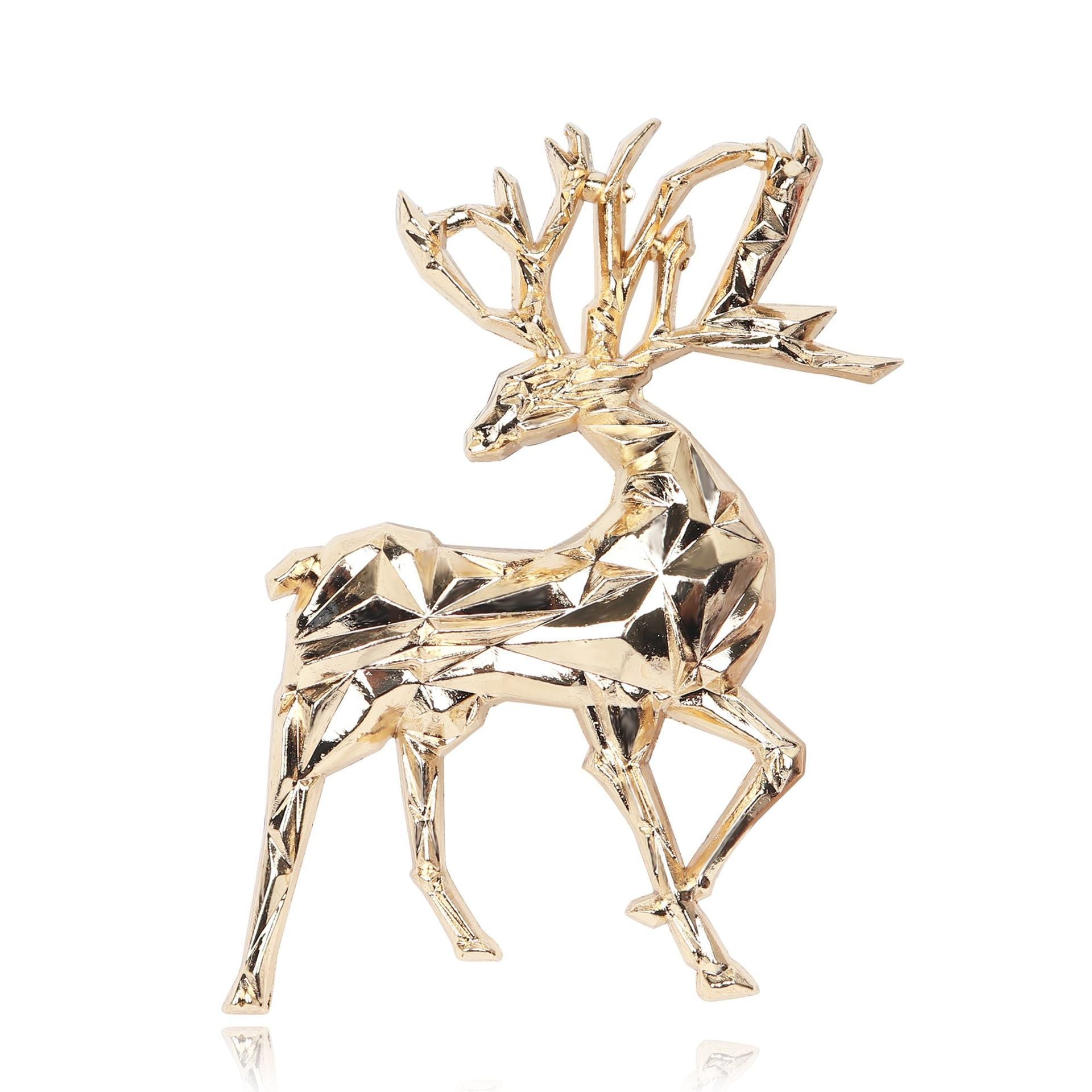 Three-dimensional Fawn Brooch Gold Christmas 5b0eeb73 6e76 40fb b5ec 359a1573a658