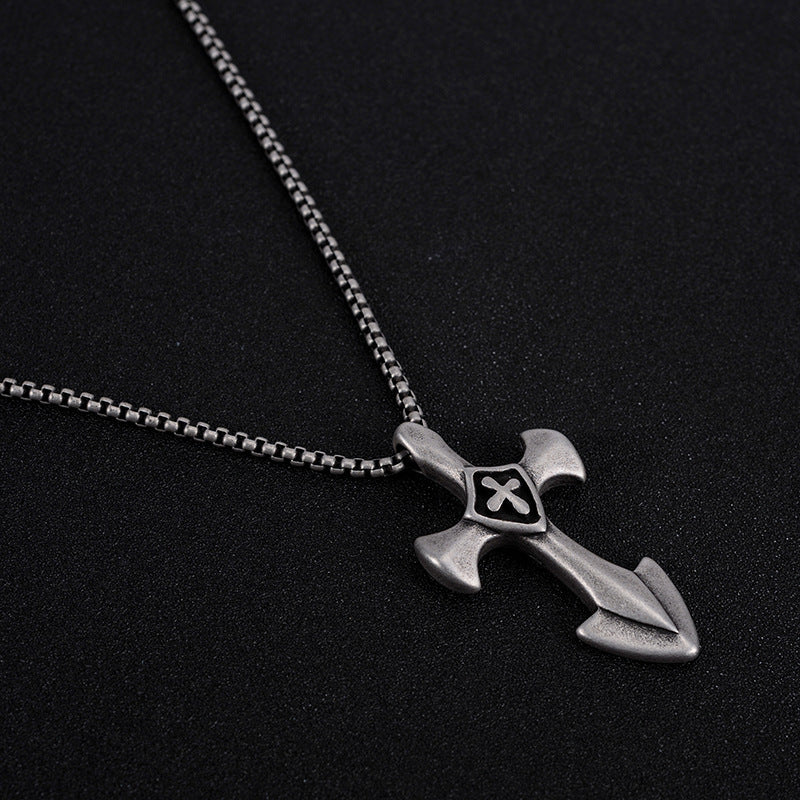 Men's Hip Hop Titanium Steel Dog Tag Stainless Steel Pendant Necklace 5b154f2a a2c0 412e 85d5 1ee83d27da3e