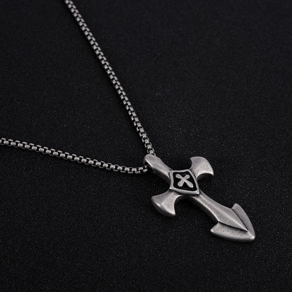 Men's Hip Hop Titanium Steel Dog Tag Stainless Steel Pendant Necklace 5b154f2a a2c0 412e 85d5 1ee83d27da3e