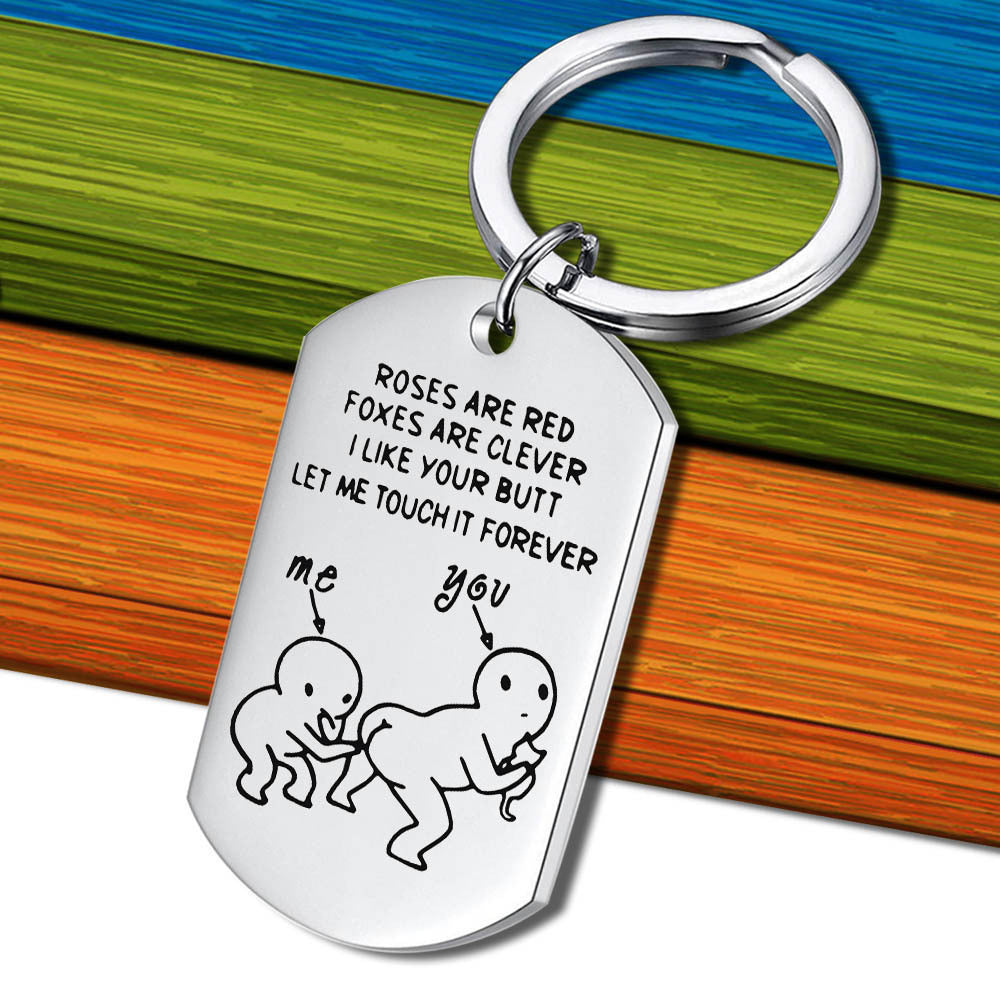 Stainless Steel Military Tag Keychain Jewelry Pendant 5b256af6 6c5b 4424 a6ca f959da1b23d2