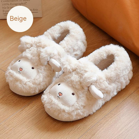 Cute Plush Thickened Ankle Wrap Cotton Slippers 5b5e7719 090b 420d 8570 606aab7d17d6 trans