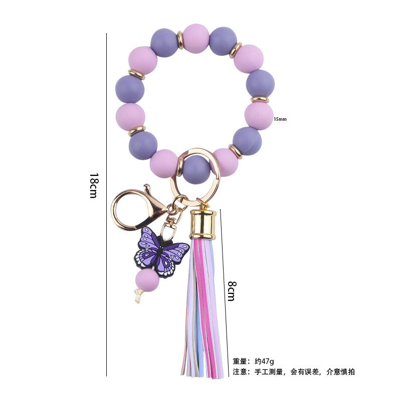 Creative DIY Beaded Cartoon Butterfly Wrist Keychain 5b616ef0 4d2c 485b 9c7b 7b6288f86e88