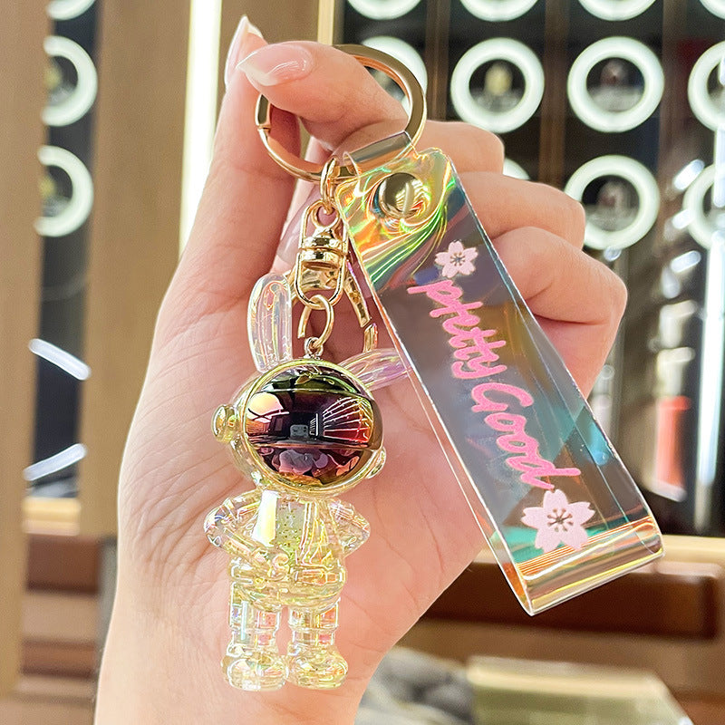Crystal Astronaut Mask Rabbit Keychain 5b69d8c6 7257 4cf1 be0f 3d33857e4c49