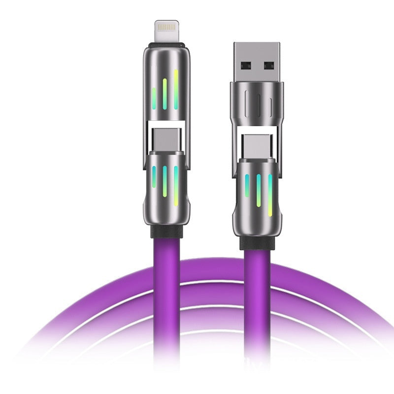 Car Multifunction 240W Four-in-one Data Cable - 图片 5