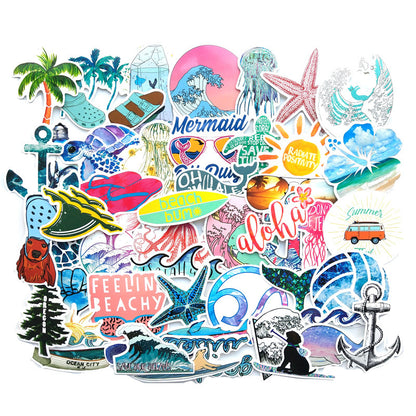 Starfish Surfing Volleyball Skateboard Notebook Graffiti Car Body Decoration Sticker 5b9467a0 0c01 48bf b1bc c45e1d337bda