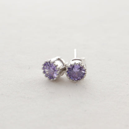 S925 Silver Multi-color Diamond Stud Earrings Single Rhinestone Earrings 5b9556c1 065b 4a03 9819 cba2f98bb281