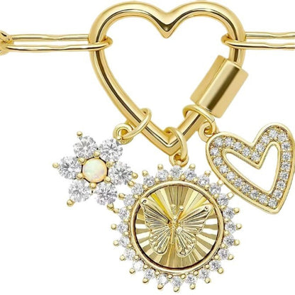 Copper-plated Gold Diamond-studded Starfish Sun Love Necklace 5b9747dc b42d 4ad6 bc94 32f67f3e585e