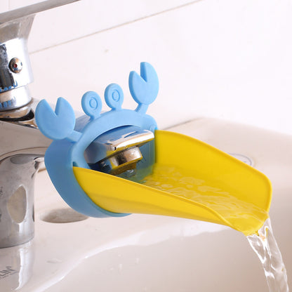 Children Bathroom Frog Crab Shape Faucet Extender Water-saving Cartoon Kids Wash-hand Faucet Extension Bathroom Accessories 5